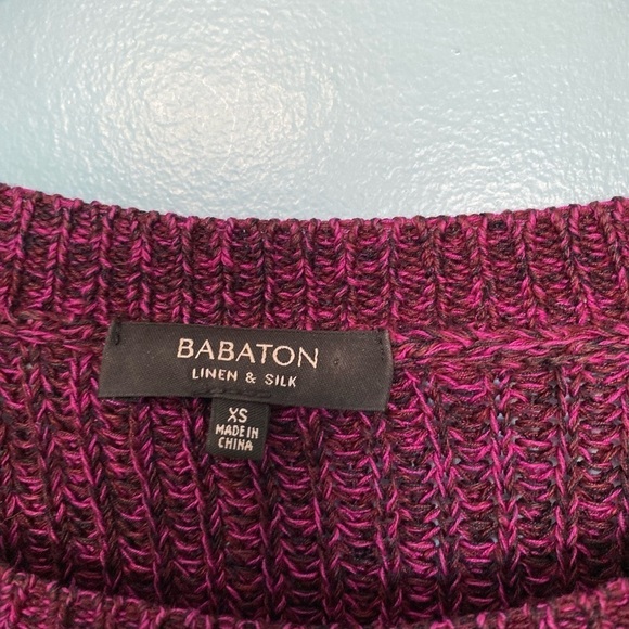 Aritzia Babaton Linen Silk Pullover Sweater Sz XS - Picture 4 of 9